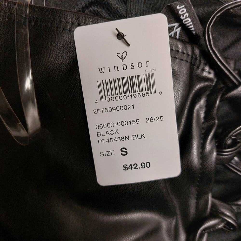 Lace-Up Allure Faux Leather Bustier Top (Windsor) - Small - Picture 3 of 5